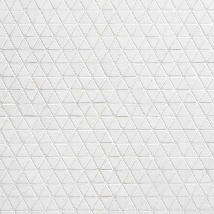 Aspekt White Jade Honed Marble Mosaic Tile