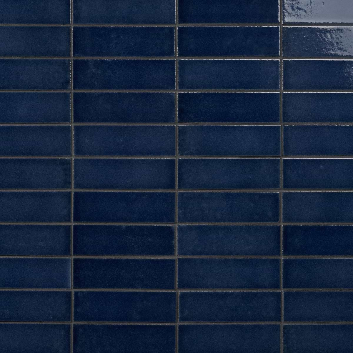 Color One Jean Blue 2x8 Glossy Lava Stone Subway Tile