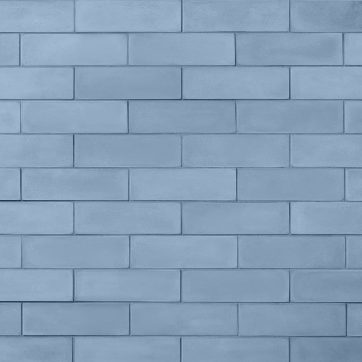 Color One Moon Blue 2x8 Matte Cement Subway Tile