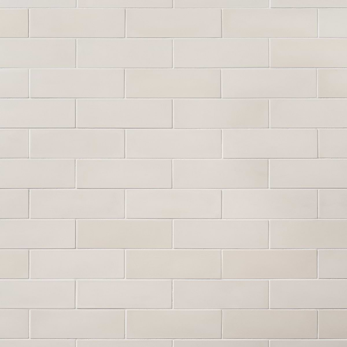 Color One Chalk White 2x8 Matte Cement Subway Tile