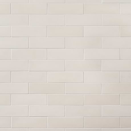Color One Chalk White 2x8 Matte Cement Subway Tile