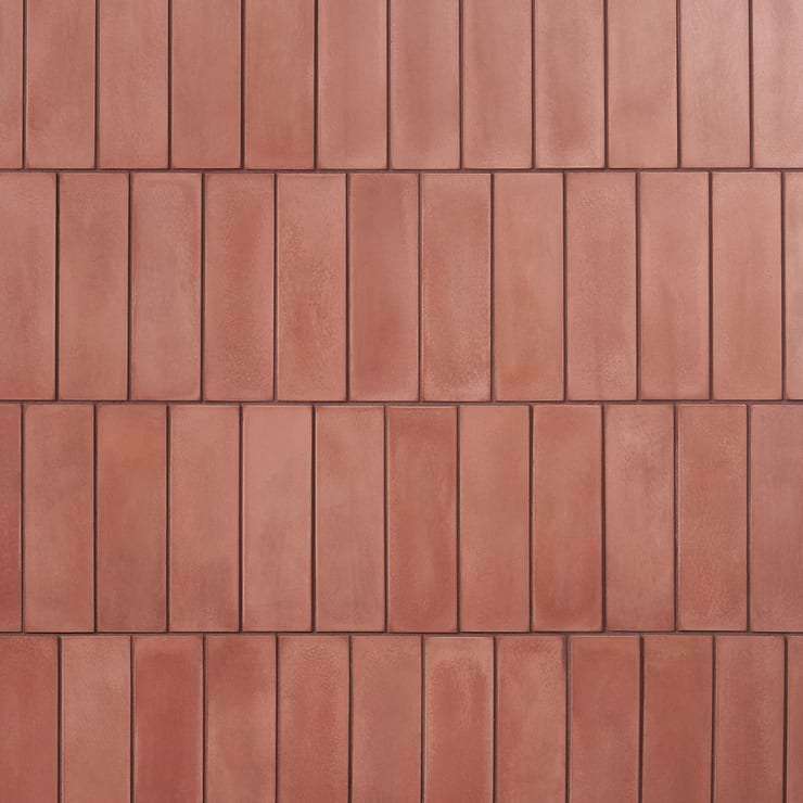 Color One Cotto Red 2x8 Matte Cement Tile