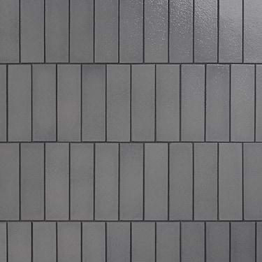 Color One Fossil Gray 2x8 Glossy Lava Stone Subway Tile