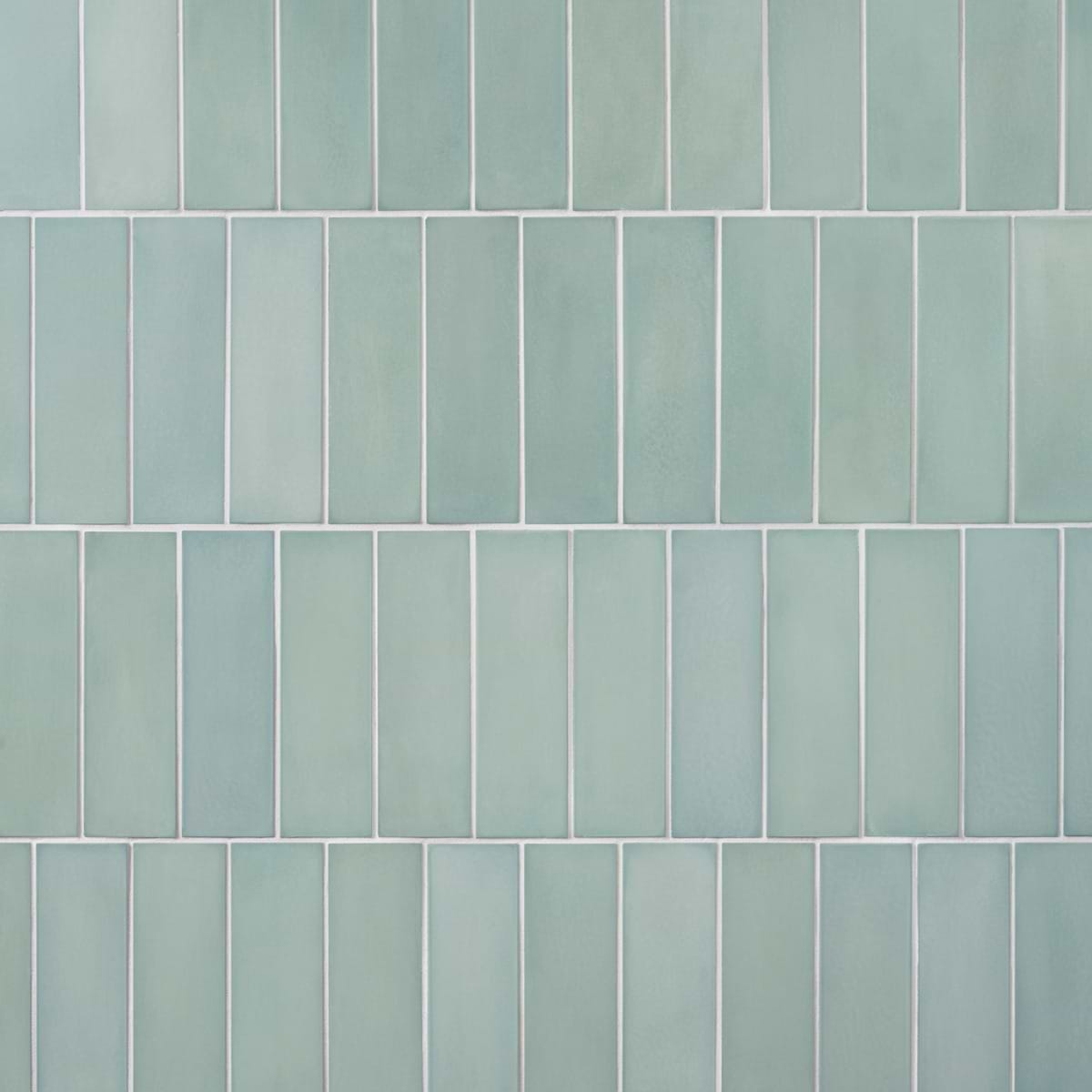 Color One Robin Egg Blue 2x8 Matte Cement Subway Tile