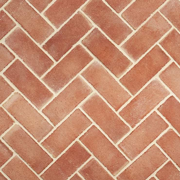 Terra Villa Red 2x6 Matte Presealed Genuine Terracotta Tile