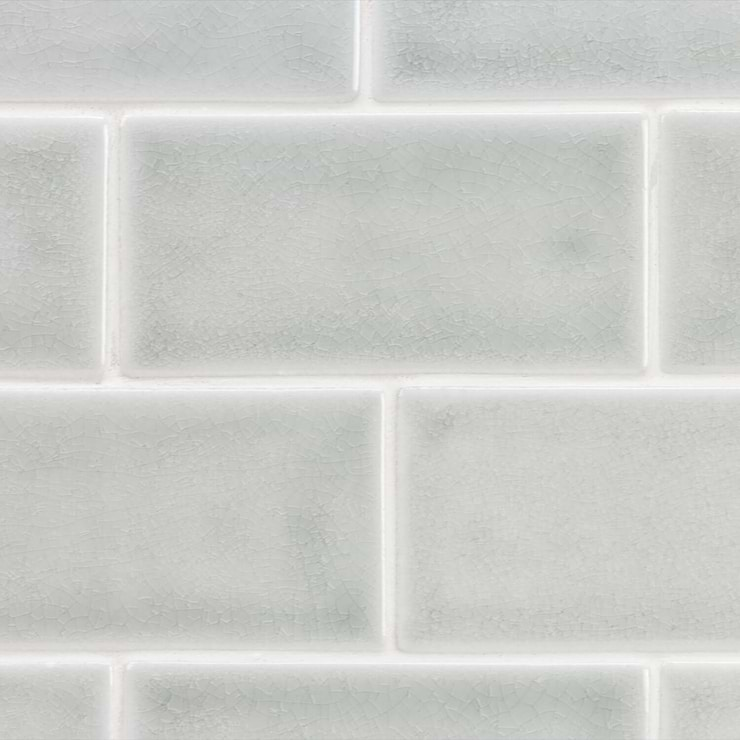 Nabi Tundra 3x6 Crackled Glass Tile 