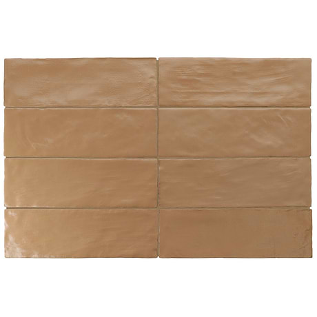 Montauk Terracotta 2x8 Mixed Finish Ceramic Subway Tile
