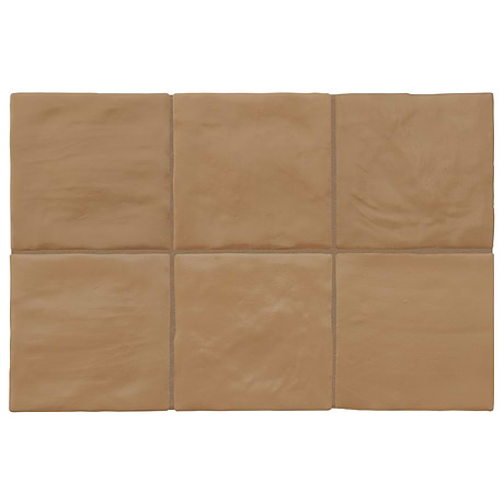 Montauk Terracotta 4x4 Mixed Finish Ceramic Tile