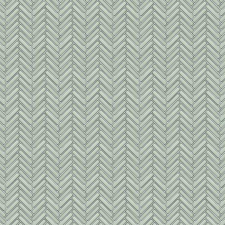 Kai Mint Green 1x2" Herringbone Glossy Mosaic Tile