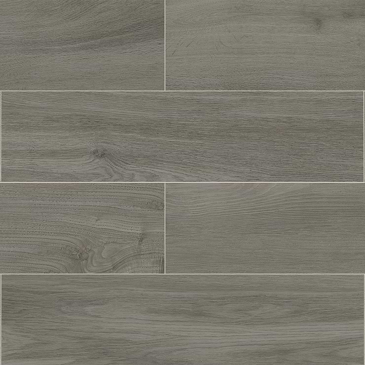 Spruce Plank Classic Gray 12X48 Textured Wood Look Porcelain 2CM Outdoor Paver