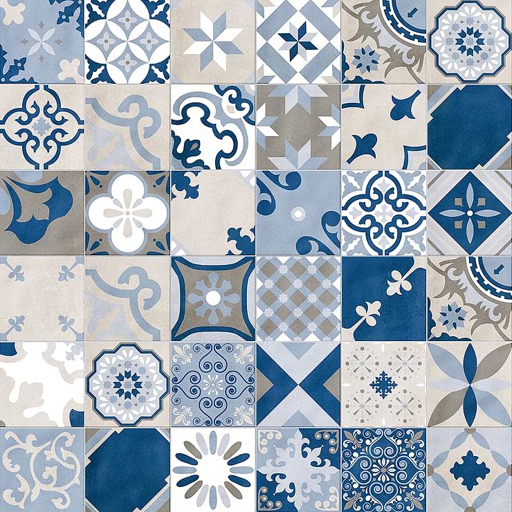 Deco Firenze Blue 12x24 Matte Porcelain Tile