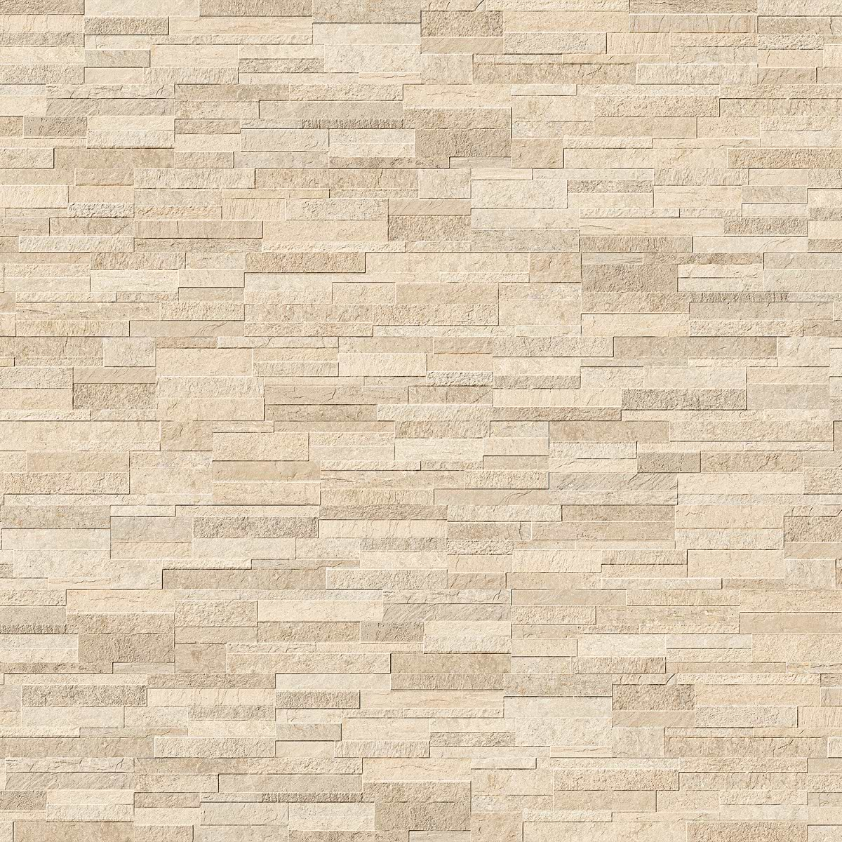 Rugged Stacked Cold Sand 6x24 Matte Porcelain Ledger Stone Veneer