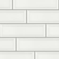 Astoria Beveled Dreamy White Matte 3x9 Ceramic Subway Wall Tile