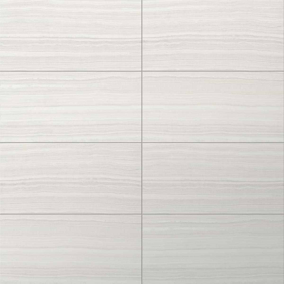 Miles Bright White 12x24 Matte Porcelain Tile