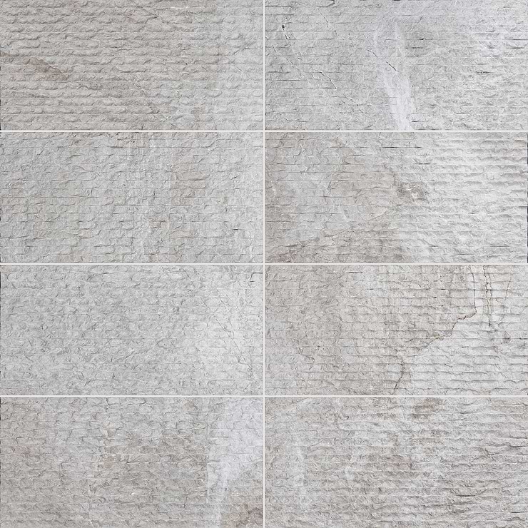 Cream Misto Chiseled Rustic Beige 12x24 Textured Marble Tile