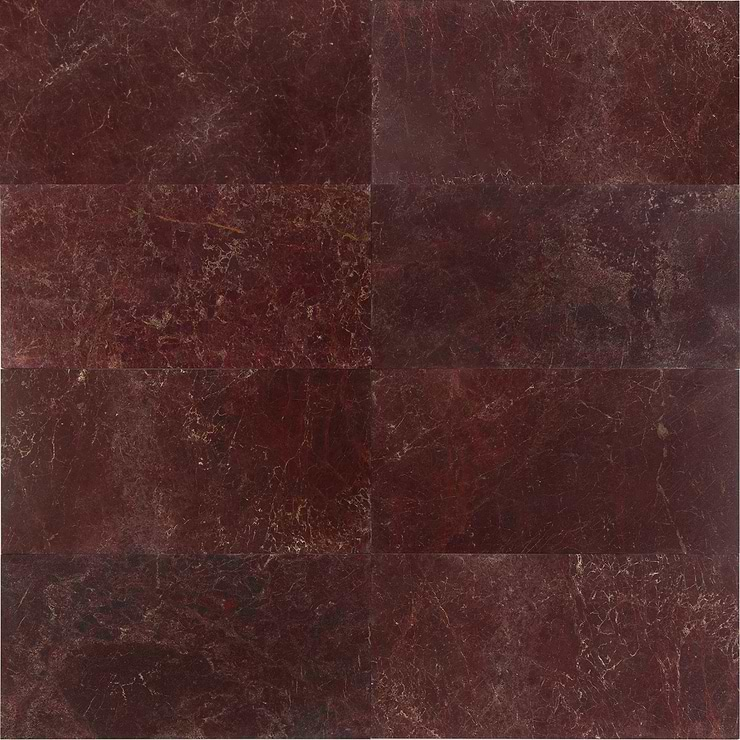 Red Bordeaux 12x24" Polished Marble Tile