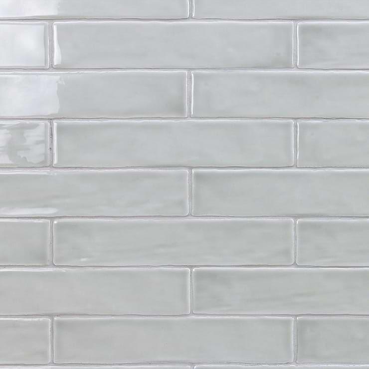 Sample of Seaport Chameleon Sage Gray 2x10 Polished Ceramic Tile [$7.99 per sq. ft.]
