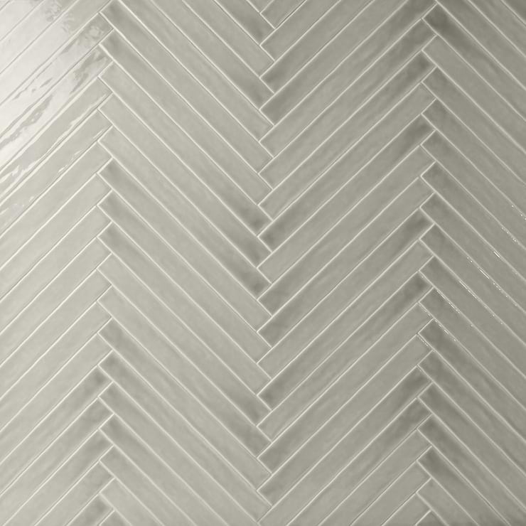 Carolina Moss Gray 2x20 Polished Ceramic Wall Tile