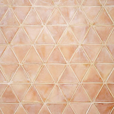Terra Villa Sand Beige 6" Triangle Matte Terracotta Tile