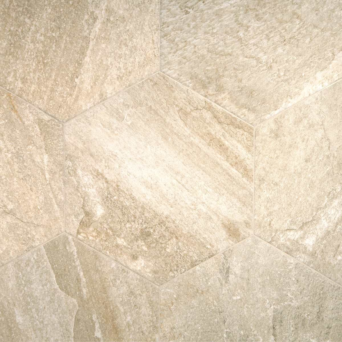 Shala Sand Beige 20" Hexagon Matte Porcelain Tile