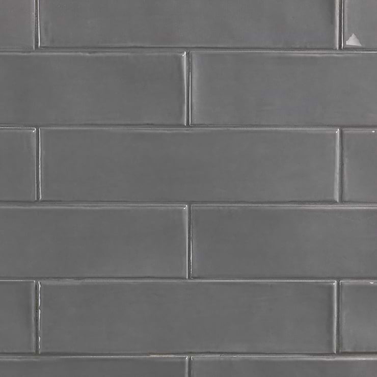 Manchester Charcoal  3x12 Polished Ceramic Tile