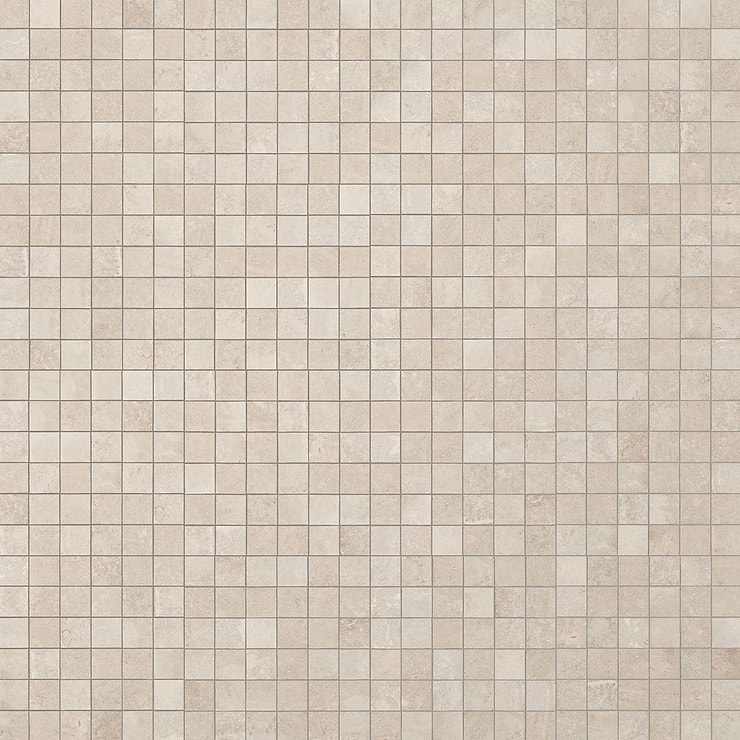 Stoneside Cream Beige 2x2 Porcelain Matte Mosaic Tile