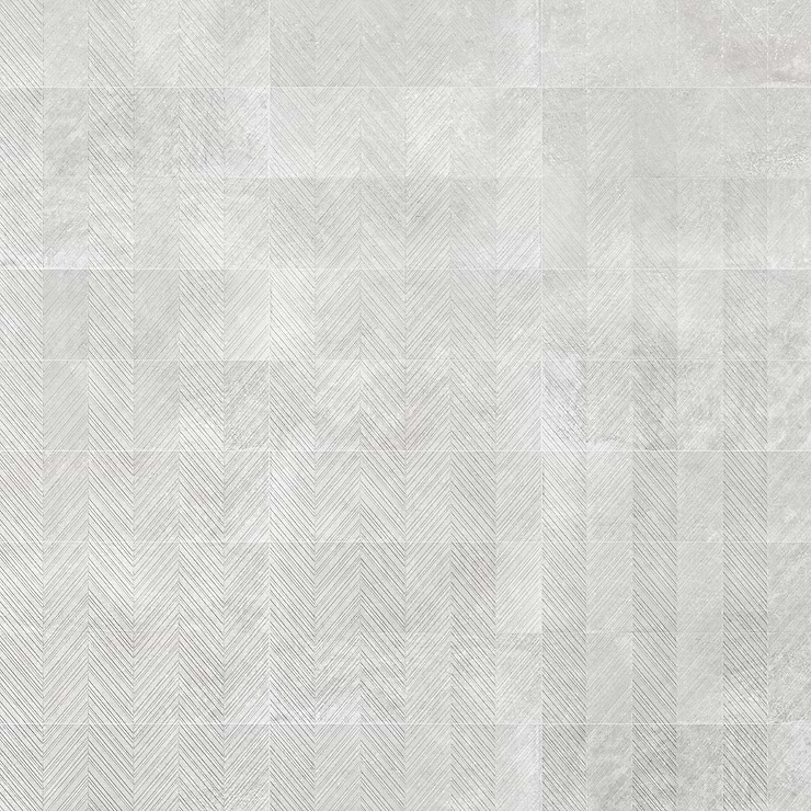 Stoneside Linen Warm Gray Chevron 12x36 Matte Ceramic Tile