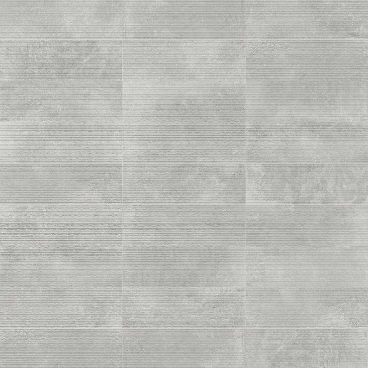 Stoneside Pearl Gray Deco 12x36 Matte Ceramic Tile