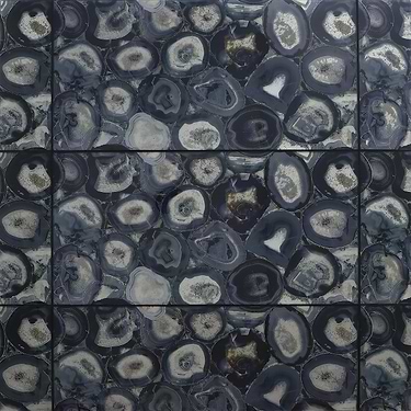 Agate Glass Riviera Blue 18x36 Glossy Tile