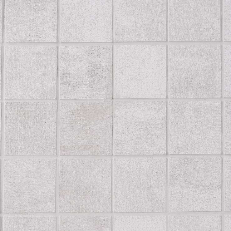 Holland Blanc Light Gray 2x2 Matte Porcelain Mosaic Tile
