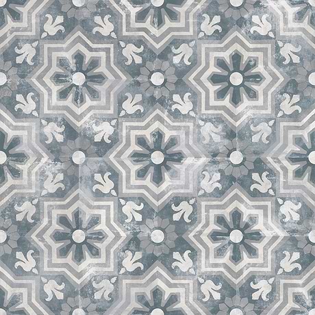 Talia Alta Blue Gray 5x5 Matte Ceramic Tile by Paula Purroy