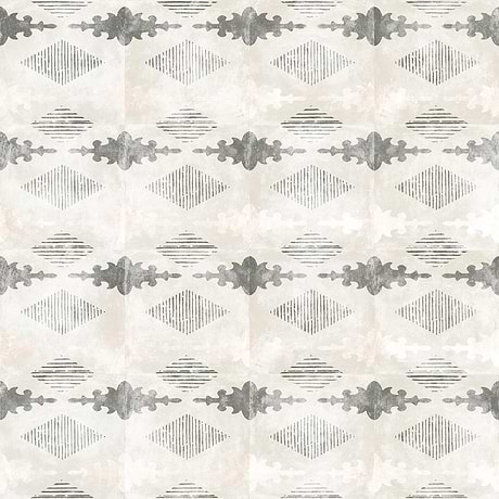 Talia Aztec Blue Gray 5x5 Matte Ceramic Tile by Paula Purroy