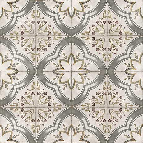 Talia Blossom Multicolor 5x5 Matte Ceramic Tile by Paula Purroy