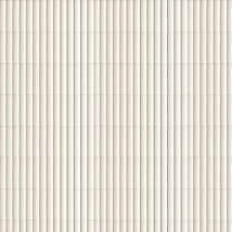 Roller Ribbed White 4x12 3D Matte Ceramic Tile