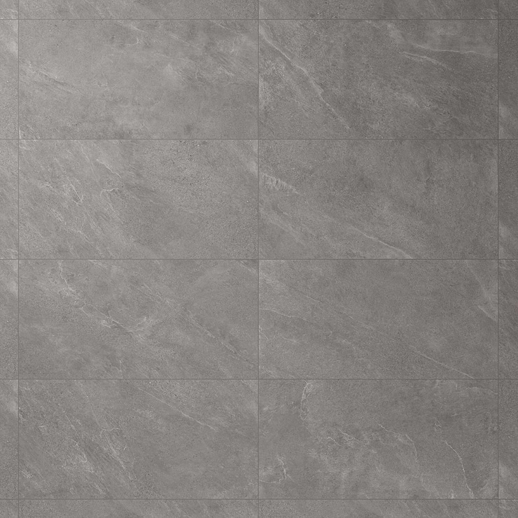 Era Slate Gray 24x48 Limestone Look Matte Porcelain Tile