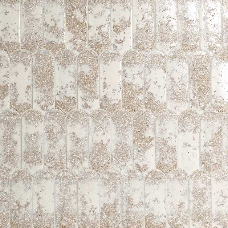 Corali Cloud White 3x9 Textured Glossy Ceramic Tile