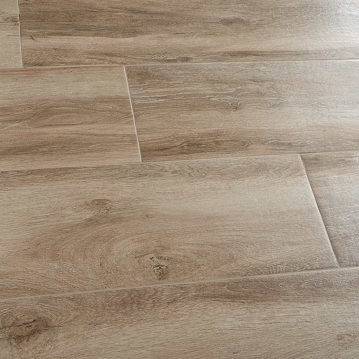 SampleLakewood Roble Brown 10x40 Matte Wood Look Porcelain Tile