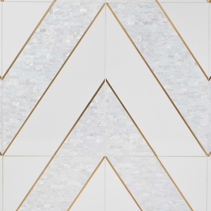 Timeless Perla Brass 12x18 Polished Tile By Elizabeth Sutton 