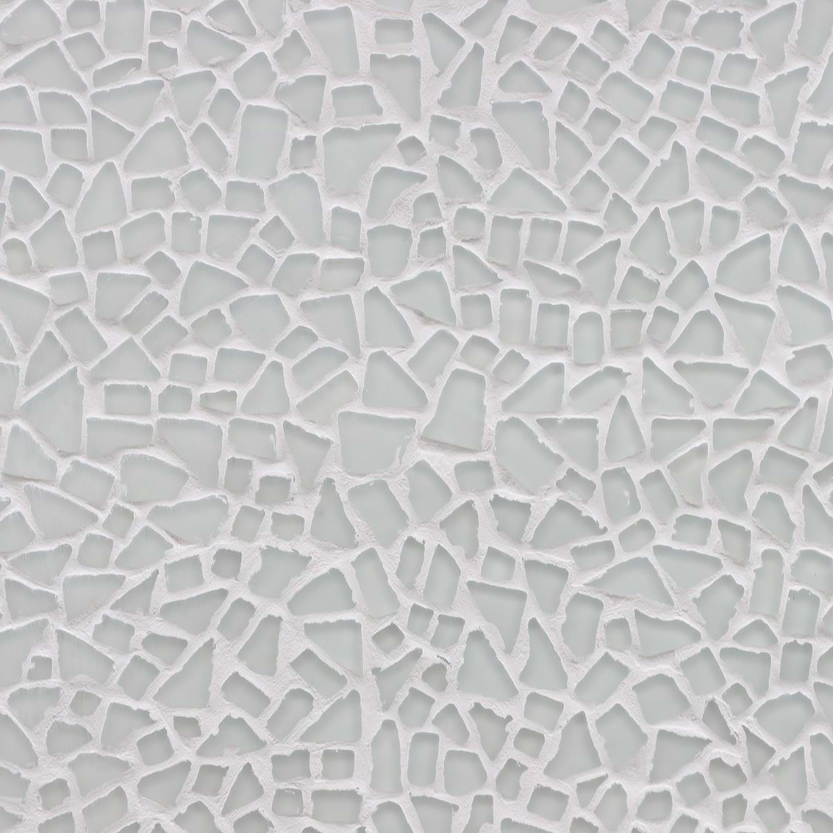 Fiji Arctic White Frosted Matte Glass Mosaic Tile