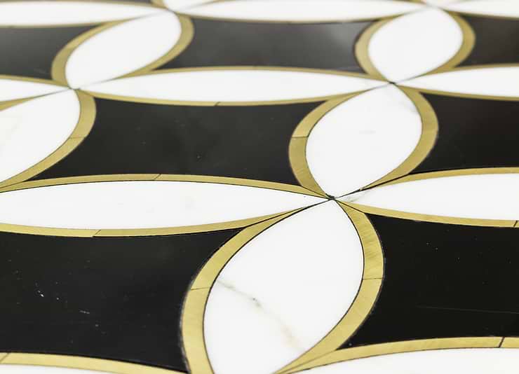 Kaleidoscope Oblique Marble Tile