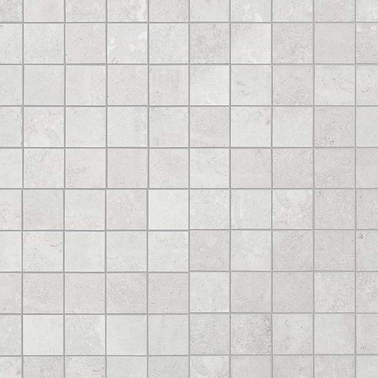 Stoneside Linen Warm Gray 2x2 Porcelain Matte Mosaic Tile