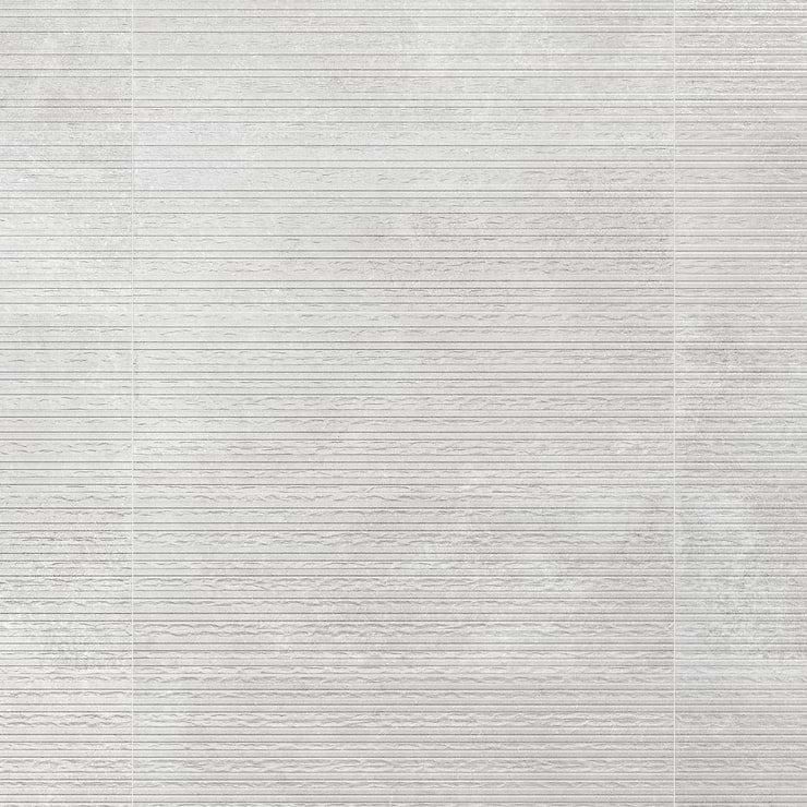 Stoneside Linen Warm Gray Deco 12x36 Matte Ceramic Tile