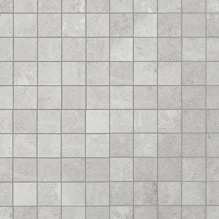 Stoneside Pearl Gray 2x2 Porcelain Matte Mosaic Tile