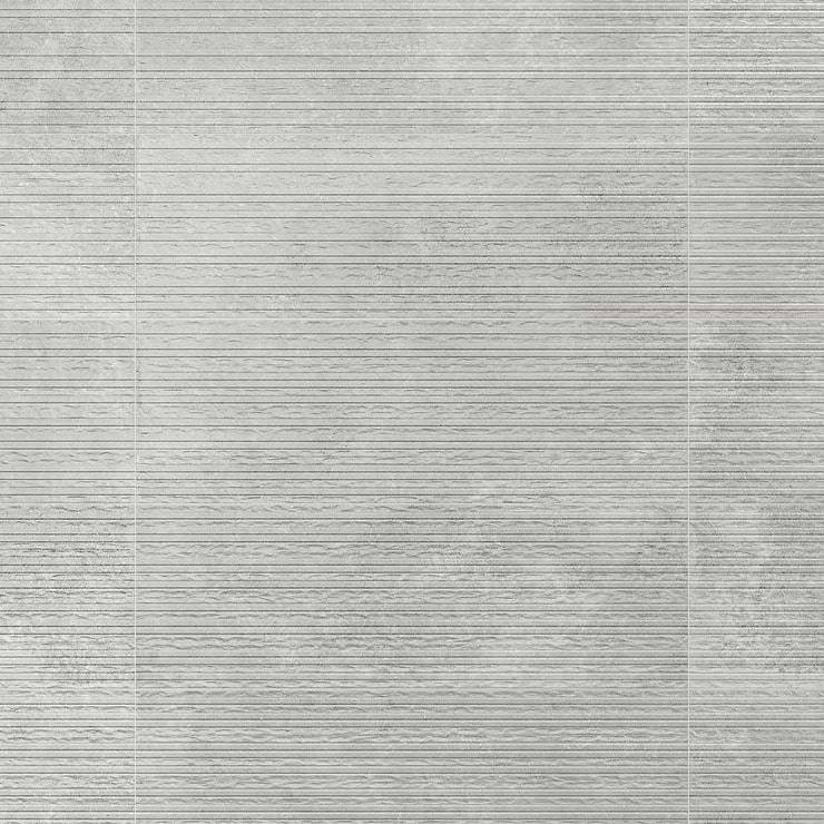 Stoneside Pearl Gray Deco 12x36 Matte Ceramic Tile