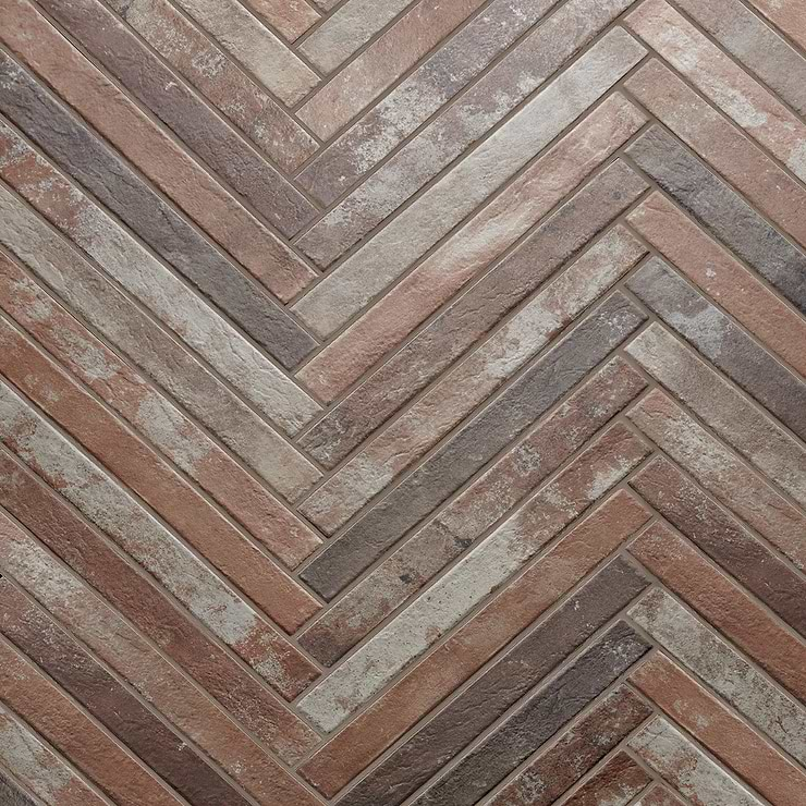 English Brick Red 2x18 Matte Porcelain Tile