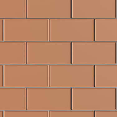 Stacy Garcia Maddox Frame Terracota Orange 4x8 Matte Ceramic Subway Wall Tile