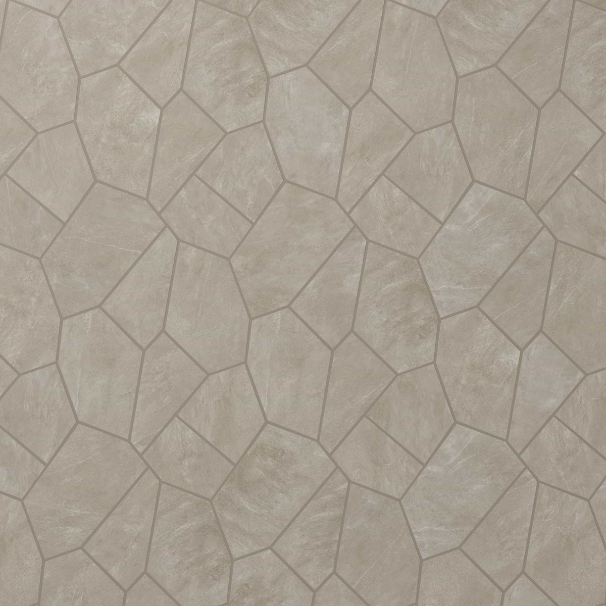 Era Caramel Brown Organic Pattern Limestone Look Matte Porcelain Mosaic ...