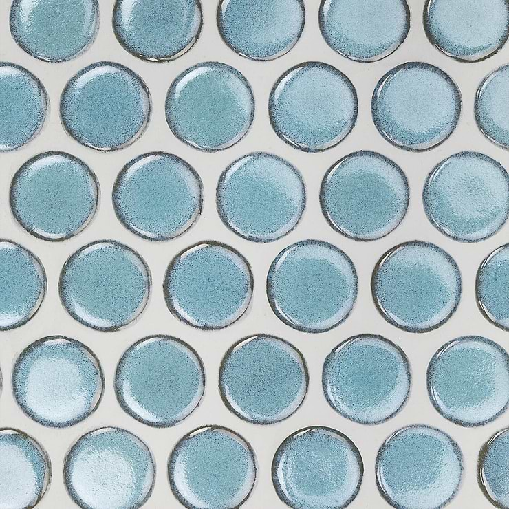 Nirvana Bliss Rimmed 1" Circles Ceramic Tile