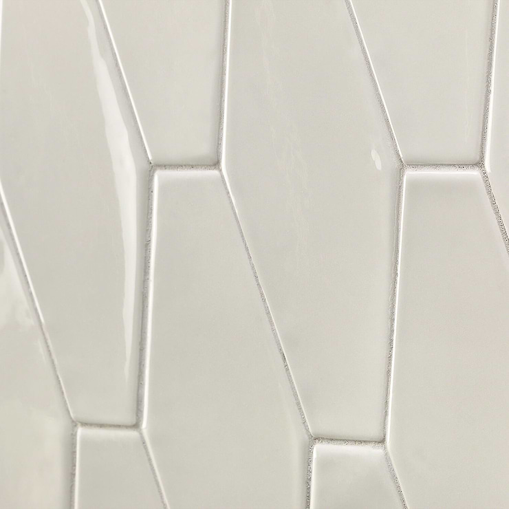 Manchester Hexagon Dove 4x8 Polished Ceramic Tile