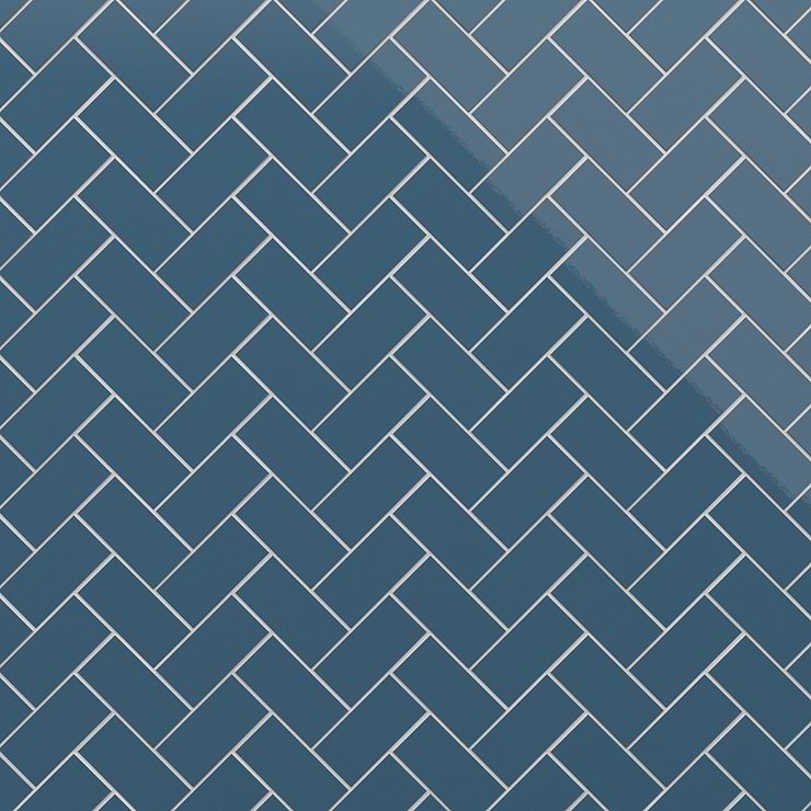 Park Hill Blue 3x6 Polished Porcelain Tile